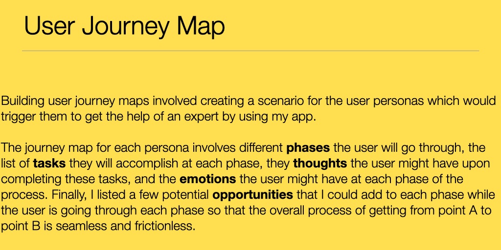 Competition, User Personas And Journey Maps