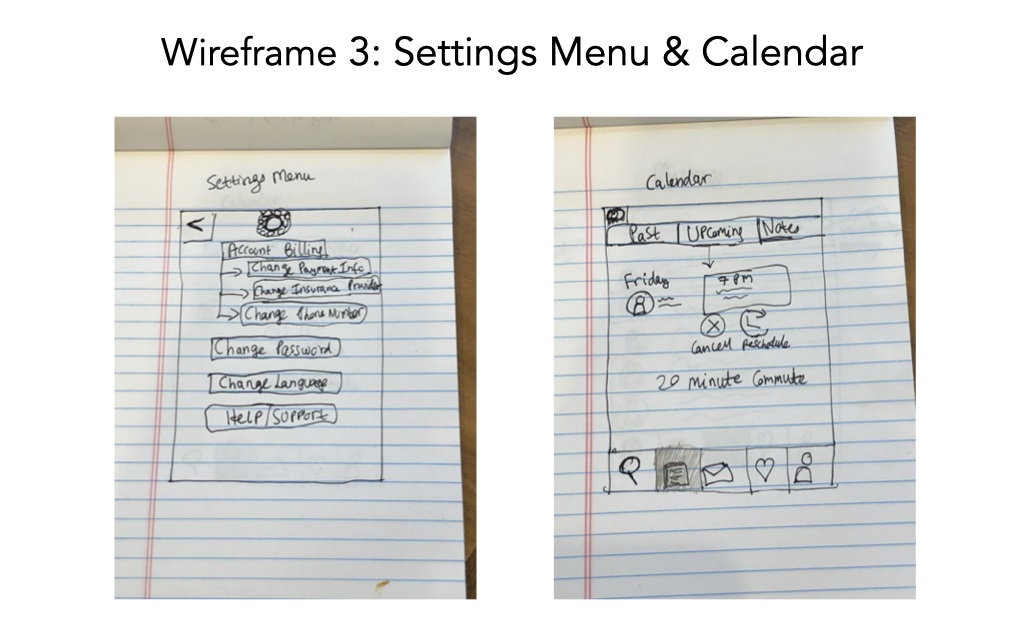 Low Fidelity Wireframes