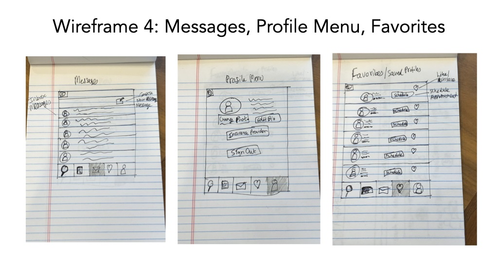 Low Fidelity Wireframes