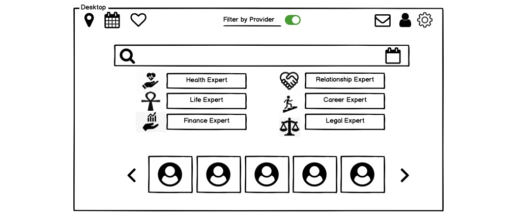 Mid Fidelity Wireframes