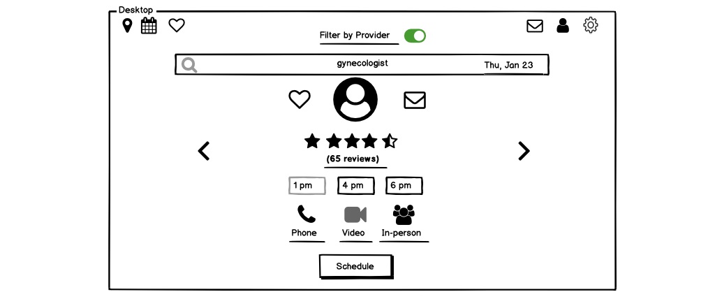 Mid Fidelity Wireframes