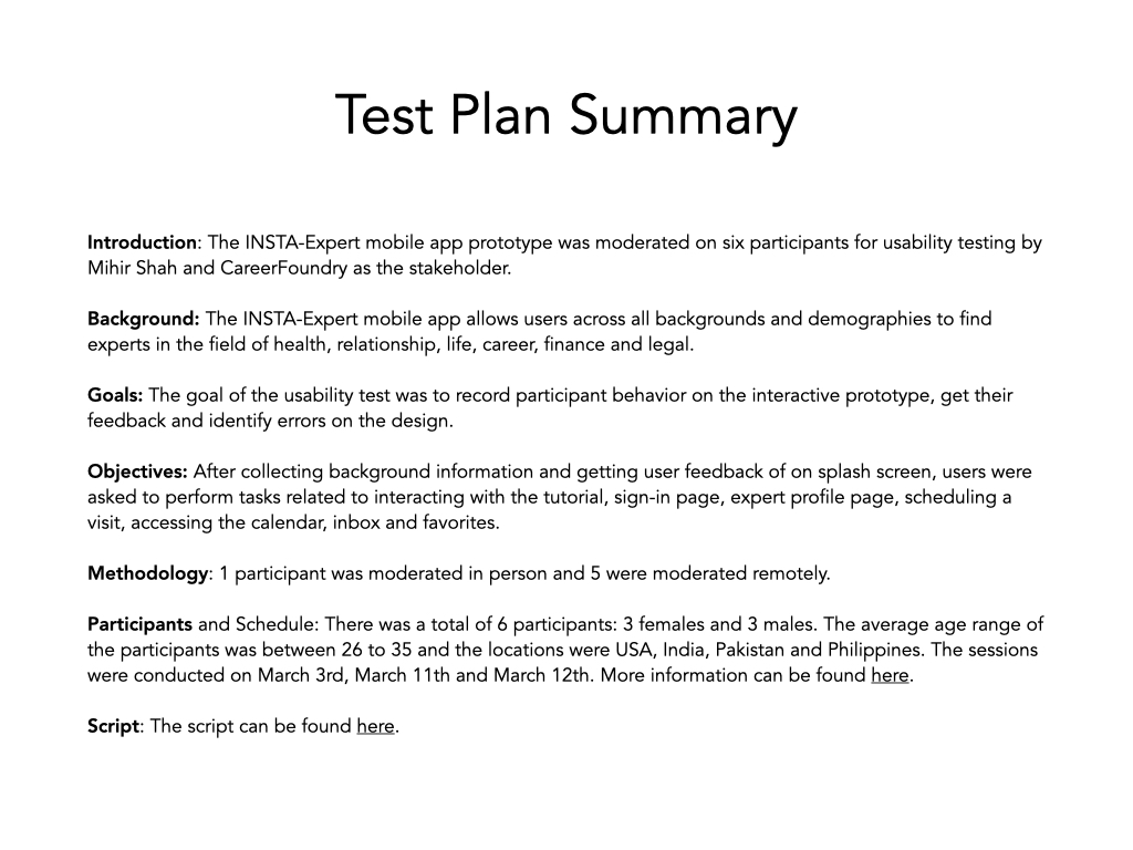 Usability Testing