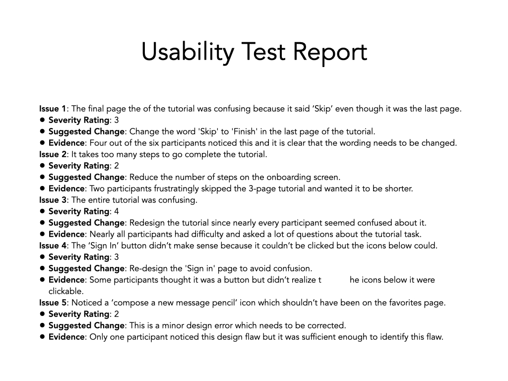 Usability Testing